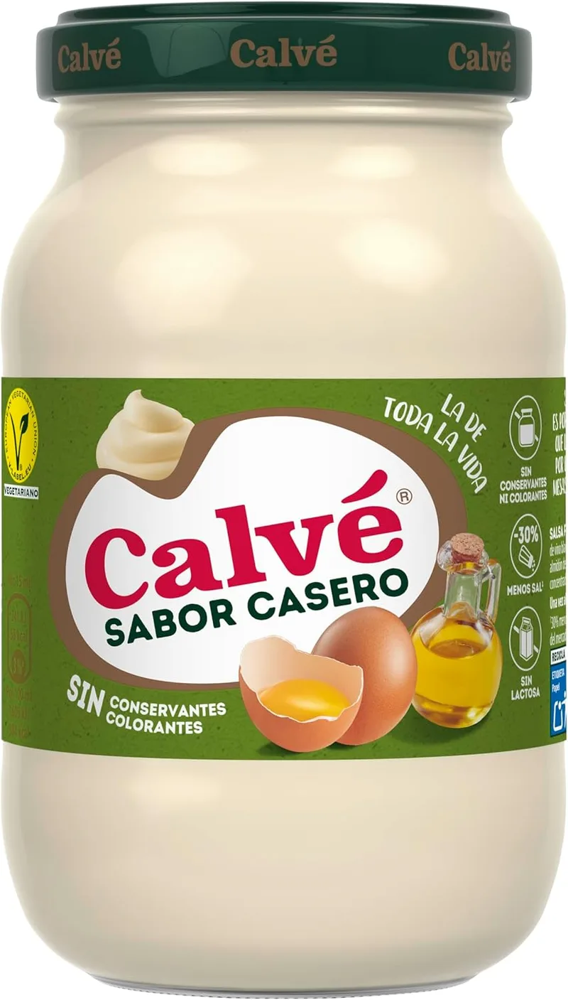 Calvé ▫️ Molho Calve em frasco, Sabor Caseiro, sem conservantes, 30% menos sal, 210 ml