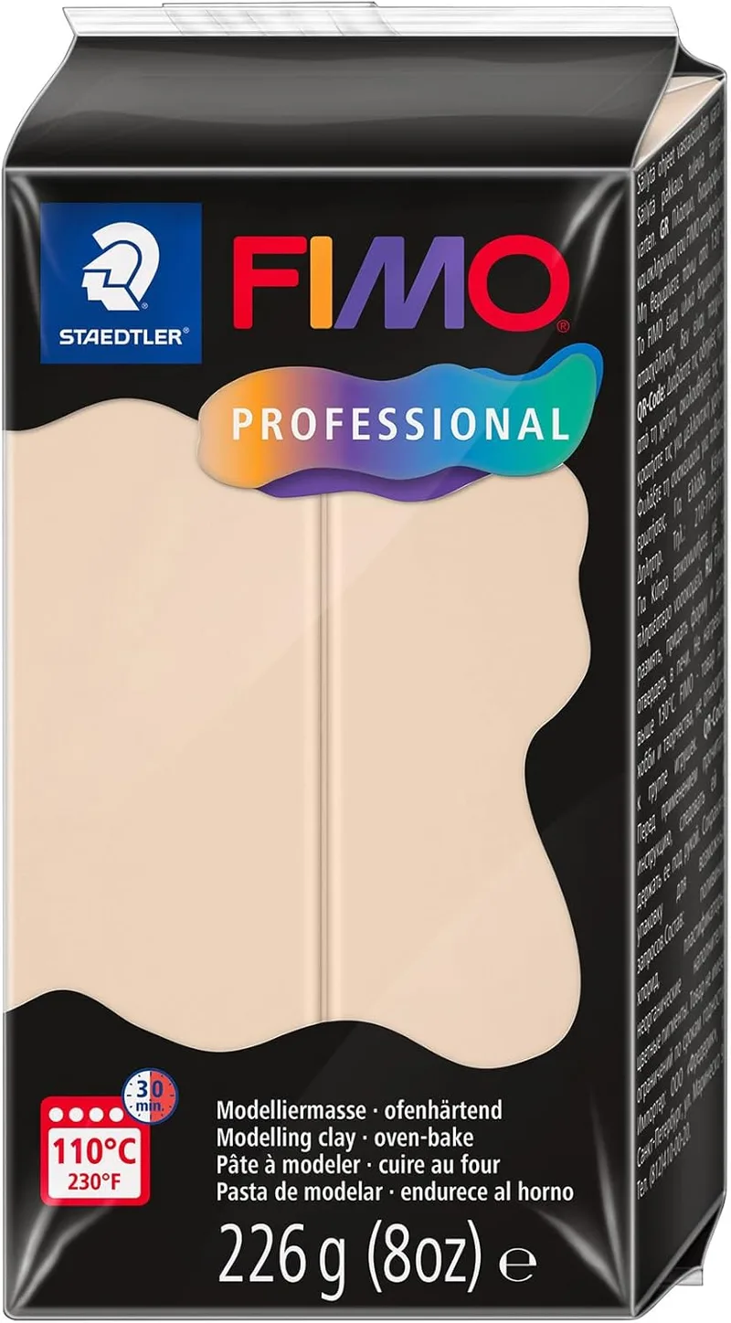 STAEDTLER ▫️ 8042-44 ST Fimo Prof - Massa de modelar (226 g), cor bege