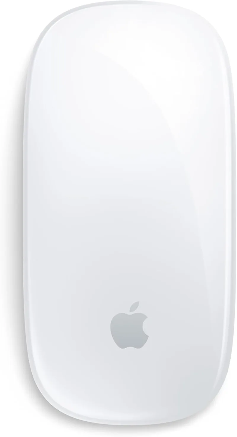 Apple ▫️ Magic Mouse: Recarregável, com Bluetooth, compatível com Mac e iPad; branco, superfície multi-toque (USB-C)
