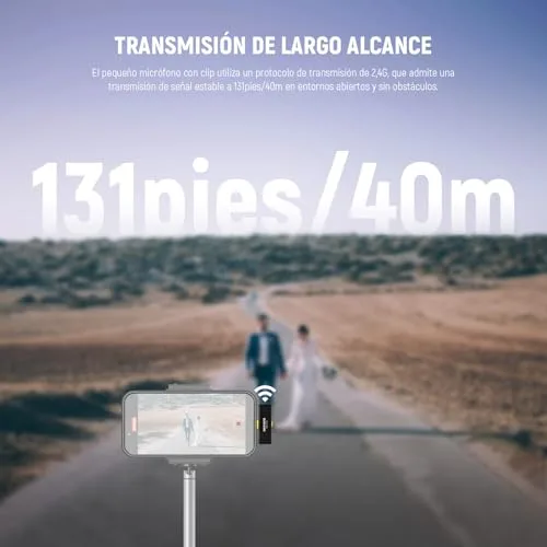 NEEWER ▫️ Lavalier - Sistema de microfone sem fios, 1 recetor USB-C com adaptador OTG e 1 transmissor de condensador omnidirecional com cancelamento de ruído, compatível com o iPhone 16 Pro Max e o S24 Ultra 4