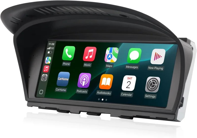 LXKLSZ ▫️ Ecrã para CIC 3/5 Série E60/E61/E90/E91/E92/E93 (2008-2013) Rádio CarPlay/Android Auto para automóvel, ecrã tátil HD de 8,8 polegadas