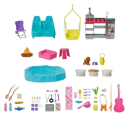Barbie ▫️ Conjunto de brinquedos Dream Camper com acessórios de campismo 6