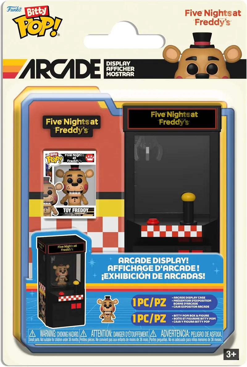 Funko ▫️ Bitty Pop! Arcade: Five Nights at Freddy's (FNAF) - Freddy - Figura de vinil colecionável - Ideia para presente - Produto oficial - Brinquedos para crianças e adultos