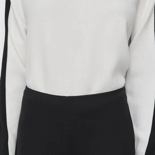 DKNY ▫️ Calças para mulher com detalhe de fecho, preto, M 5