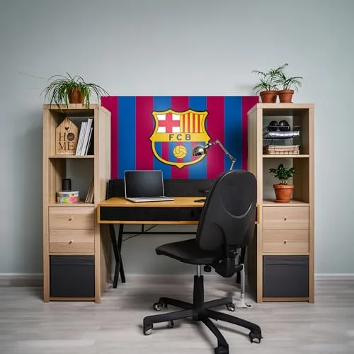 fan decor ▫️ Adesivo de parede em vinil do FC Barcelona para fãs, 65 x 40 cm - Oficial 3