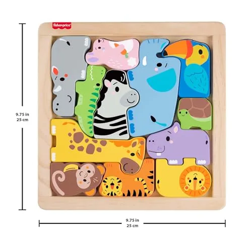 Fisher-Price ▫️ Quebra-cabeças de animais em madeira 6
