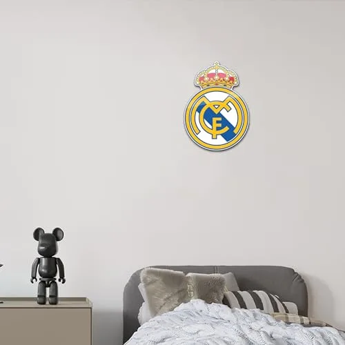 fan decor ▫️ Real Madrid Placa Decorativa de Parede em Acrílico - Oficial 2