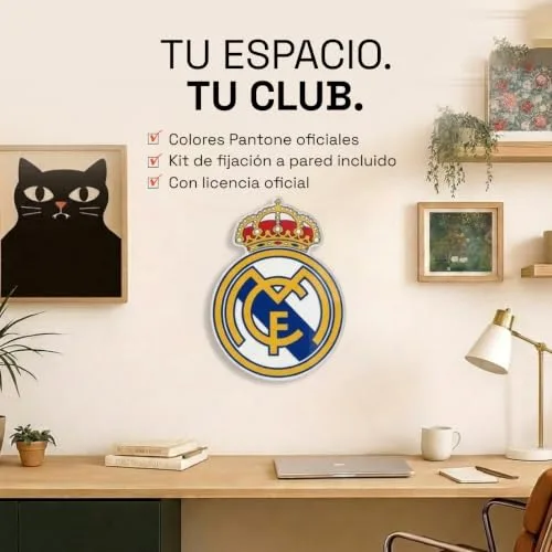 fan decor ▫️ Real Madrid Placa Decorativa de Parede em Acrílico - Oficial 4