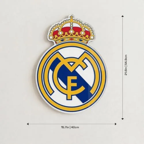 fan decor ▫️ Real Madrid Placa Decorativa de Parede em Acrílico - Oficial 5