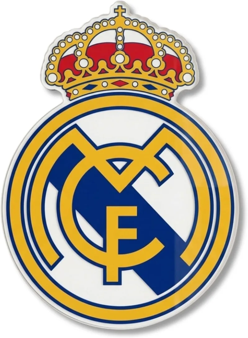 fan decor ▫️ Real Madrid Placa Decorativa de Parede em Acrílico - Oficial