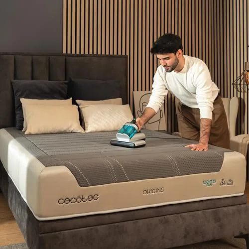 Cecotec ▫️ Aspirador e Limpador de Estofos Conga Rockstar 4000 Mattress. ForceSonic 400 W, 13 kPa, Luz UV-C, Heat Tech, Escova motorizada Power Brush, Cabo XXL de 5 m, Depósito duplo, Aromaterapia 2