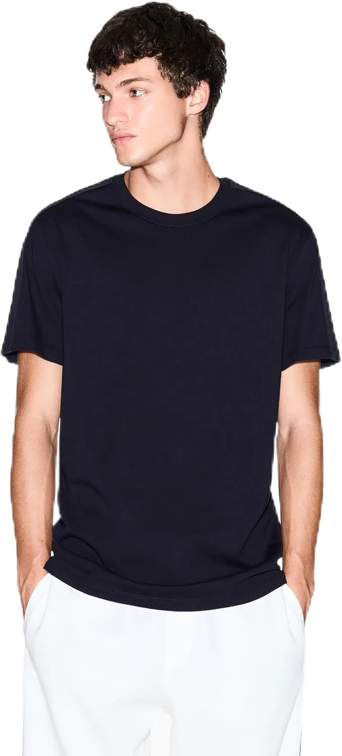 Armani Exchange ▫️ Essential, T-shirt masculina de manga curta com riscas