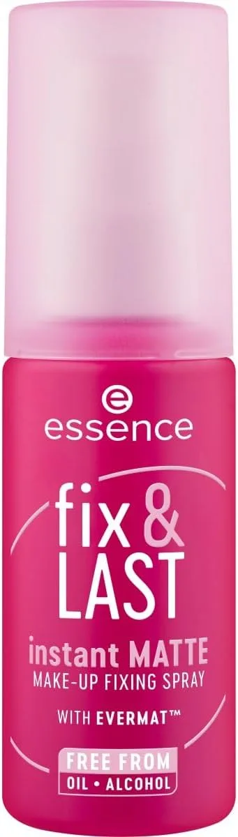 essence ▫️ Cosmetics Makeup Fixing Spray Fix & Last Instant Matte, Matificante, Fixação, Matte, 50 ml