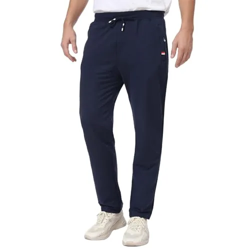 JustSun ▫️ Calças de fato de treino para homem, de algodão, desportivas 3