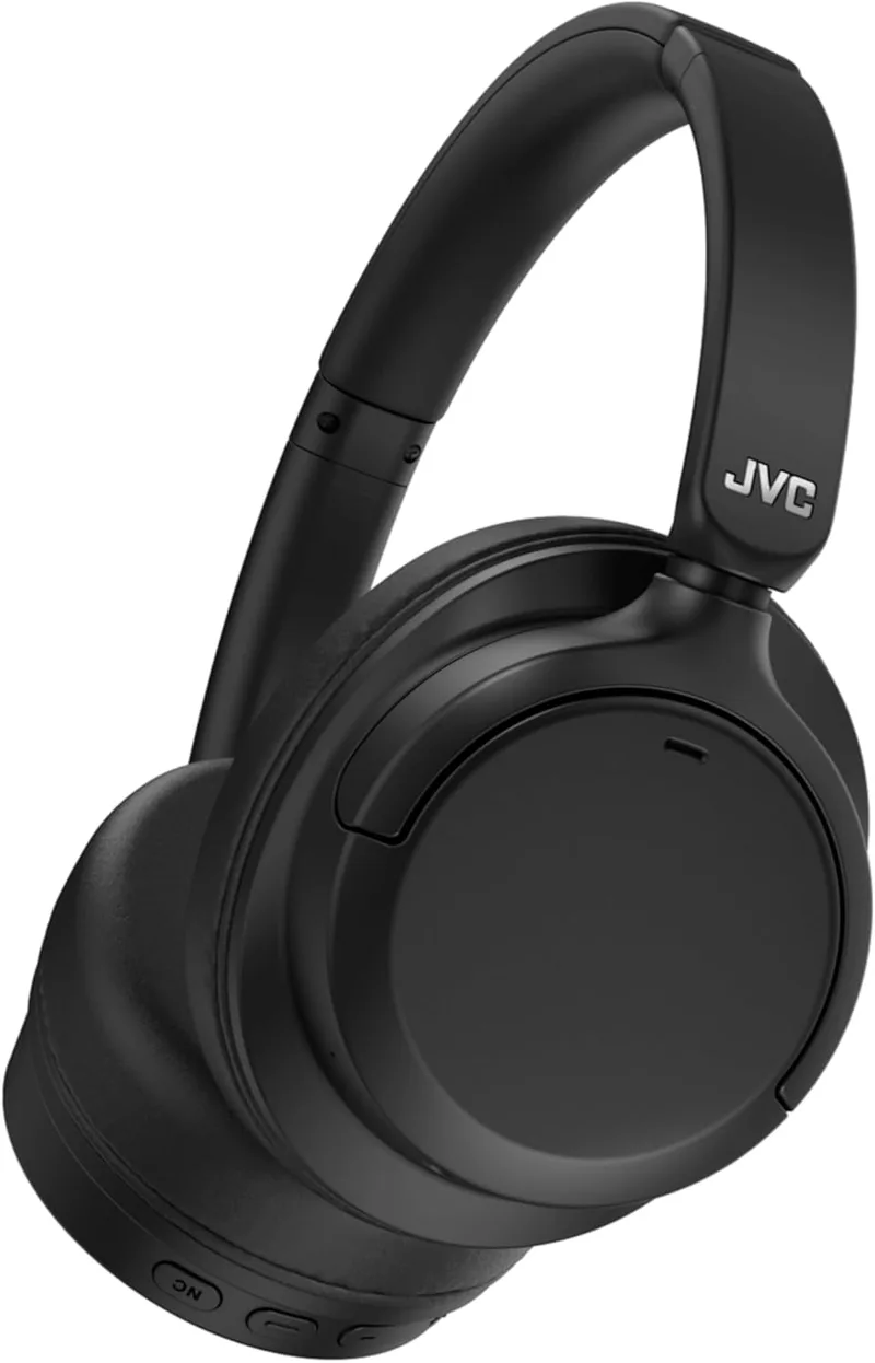 JVC ▫️ Auscultadores sem fios Bluetooth 50 horas de autonomia da bateria, Bluetooth 5.3, auscultadores com cancelamento de ruído e microfone incorporado, 3 modos de som, ligação multiponto (preto) - HA-S95N