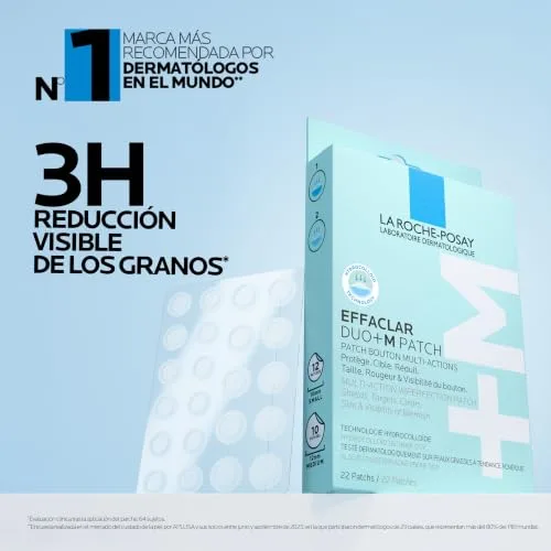 La Roche-Posay ▫️ Effaclar Duo+M Adesivos, Adesivos invisíveis para pele com acne 3