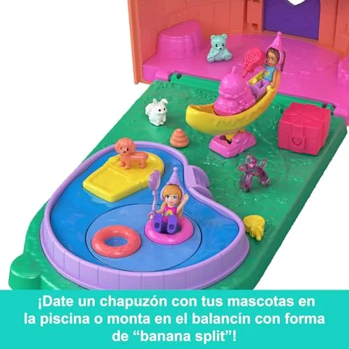 Polly Pocket ▫️ Conjunto de brinquedos «Grande Casa dos Gelados» 4