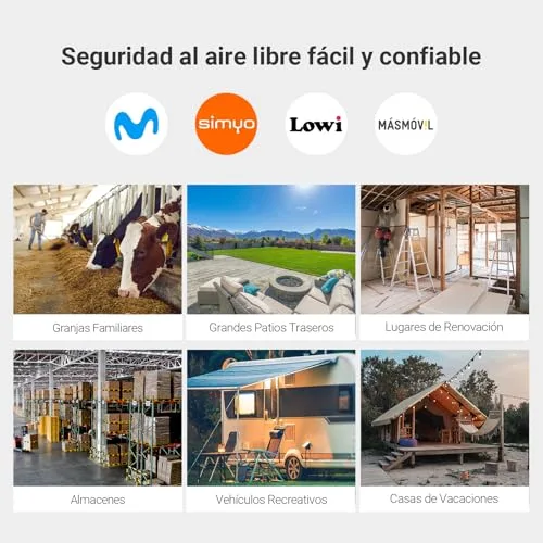 EZVIZ ▫️ Câmara de vigilância exterior 4G sem Wi-Fi com bateria recarregável de 5200 mAh, modo AOV 2K, deteção de pessoas/veículos, visão noturna a cores, áudio bidirecional, defesa ativa, CB3 (SEM SIM) 3