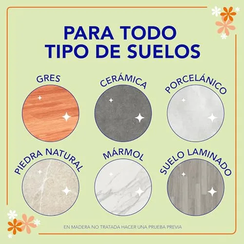 Asevi ▫️ Líquido de Limpeza para Pisos Perfumado a Laranja 12x1L pH Neutro Para Todos os Tipos de Pisos 7