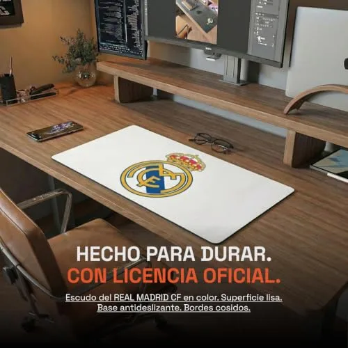 fan decor ▫️ Tapete de secretária do Real Madrid XXL 43 x 90 cm - Oficial 4