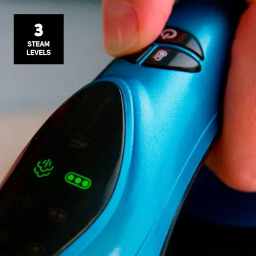 Taurus ▫️ Sliding Perfect 2800 - Centro de engomagem | Potência de 2800 W | Pressão de 5,5 bar | Ecrã digital | Cerâmica | Super vapor de 400 g/min | Modo ECO | Engomagem vertical | Azul 5