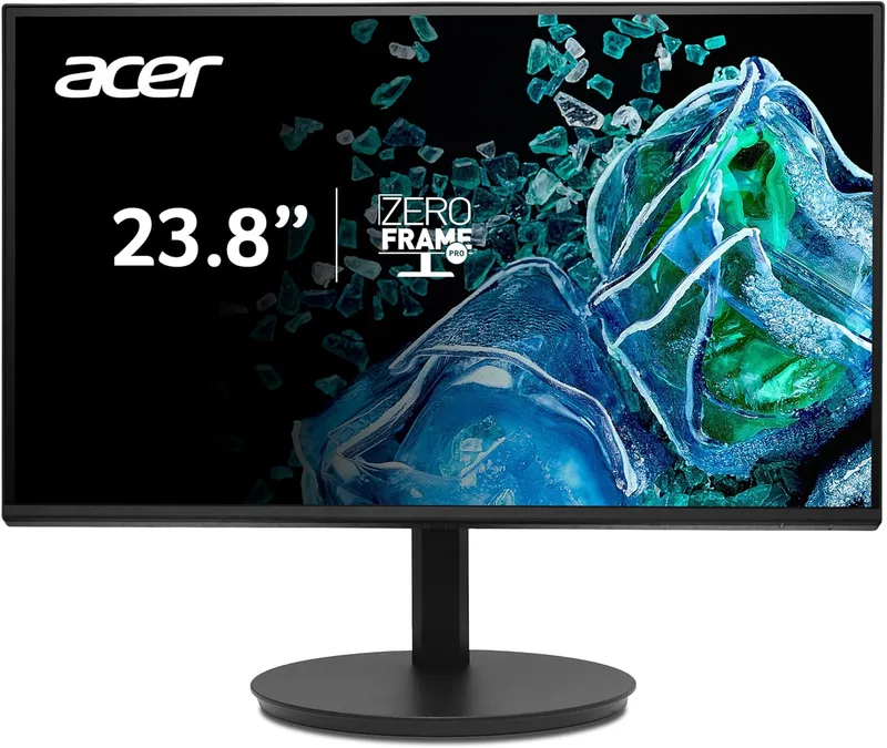 acer ▫️ Vero CB242YGBIRF, Monitor 23.8" Full HD 120 Hz (1920x1080, 16:9, 250 Nits, Tempo de Resposta 1 m/s (VRB), 1xHDMI 1.4), Monitor para PC, Cor Preto