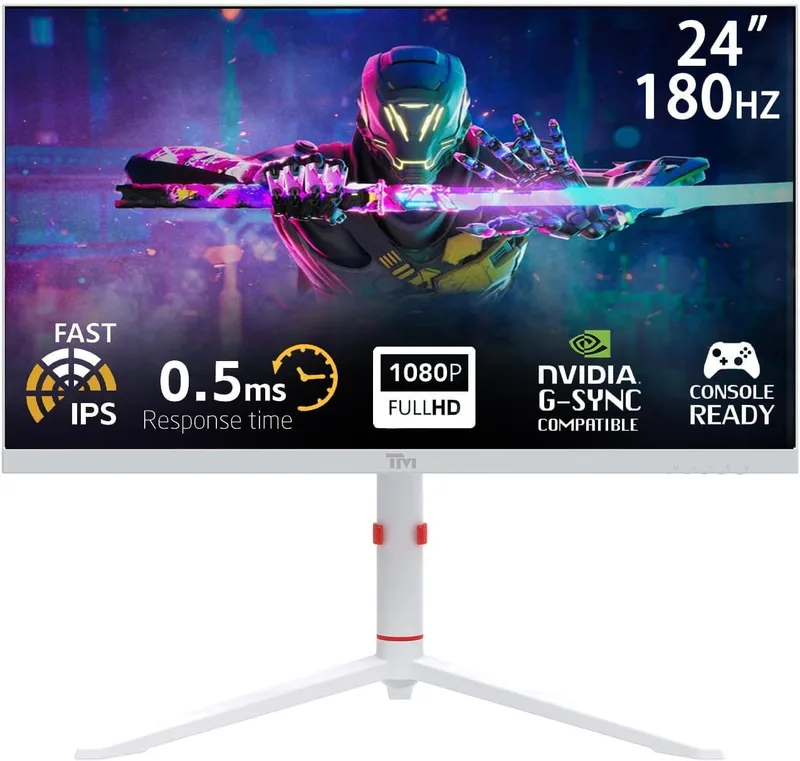 Twisted Minds ▫️ Monitor Artic Pro Series 24" FHD 180Hz 0.5ms Fast IPS Gaming Branco