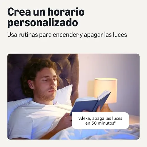 Amazon Basics ▫️ Lâmpada inteligente E14, Wi-Fi de 2,4 GHz: não requer ponto de acesso, funciona apenas com a Alexa, mudança de cor, embalagem de 2 unidades, multicolorida 4