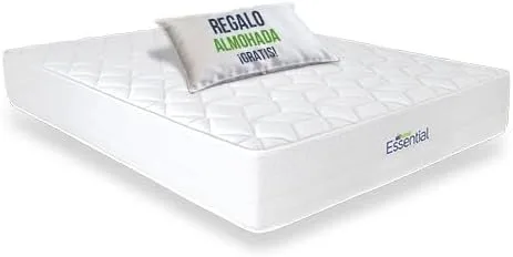 Matnature ▫️ Essential | Colchão viscoelástico | Núcleo HR (High Resilience) | Ecológico e compacto | Reversível verão-inverno | Altura 24 cm | Almofada oferecida (90 x 200 cm)