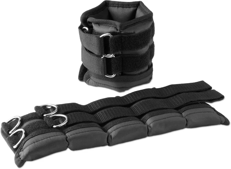 Amazon Basics ▫️ Pesos ajustáveis para o tornozelo e o pulso, para mulheres e homens, 1,13 kg cada, conjunto de 2