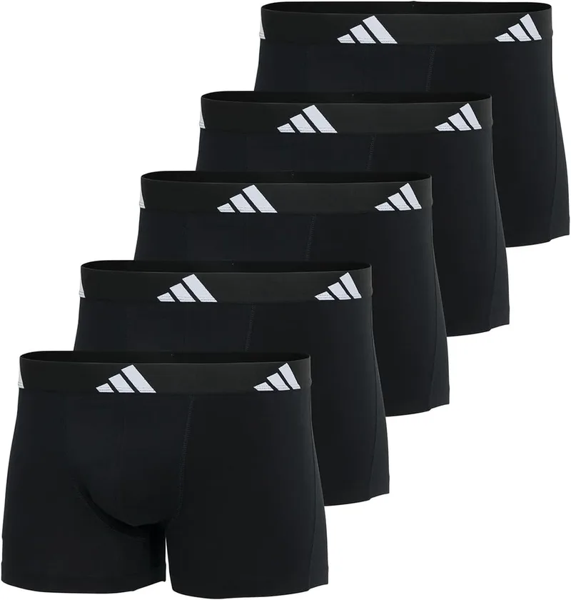 adidas ▫️ Trunk (5 unidades) - Active Flex Cotton - Roupa interior confortável