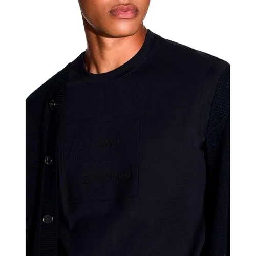 Armani Exchange ▫️ Camiseta de manga curta com logótipo tom sobre tom e gola redonda para homem 4