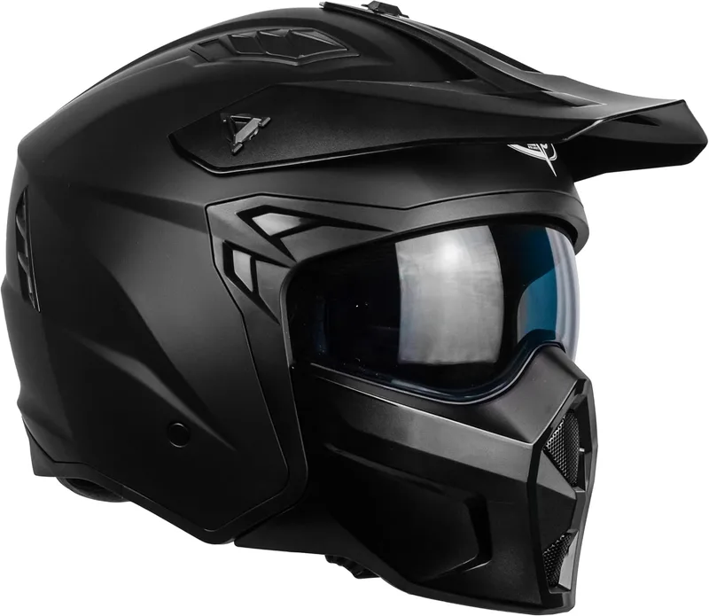 one ▫️ by Camamoto | Capacete para scooter e moto, Track Jet, Preto Mate, Integral com queixo removível, Homologado ECE R22-06, Tamanho M (57-58 cm)