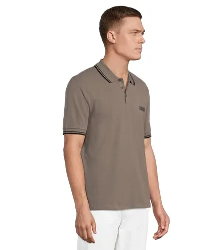 Armani Exchange ▫️ Polo de manga curta com logótipo lateral e gola com três botões para homem 2