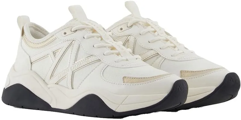 Armani Exchange ▫️ Cher, logótipo lateral, contrastes de cores Ténis para mulher