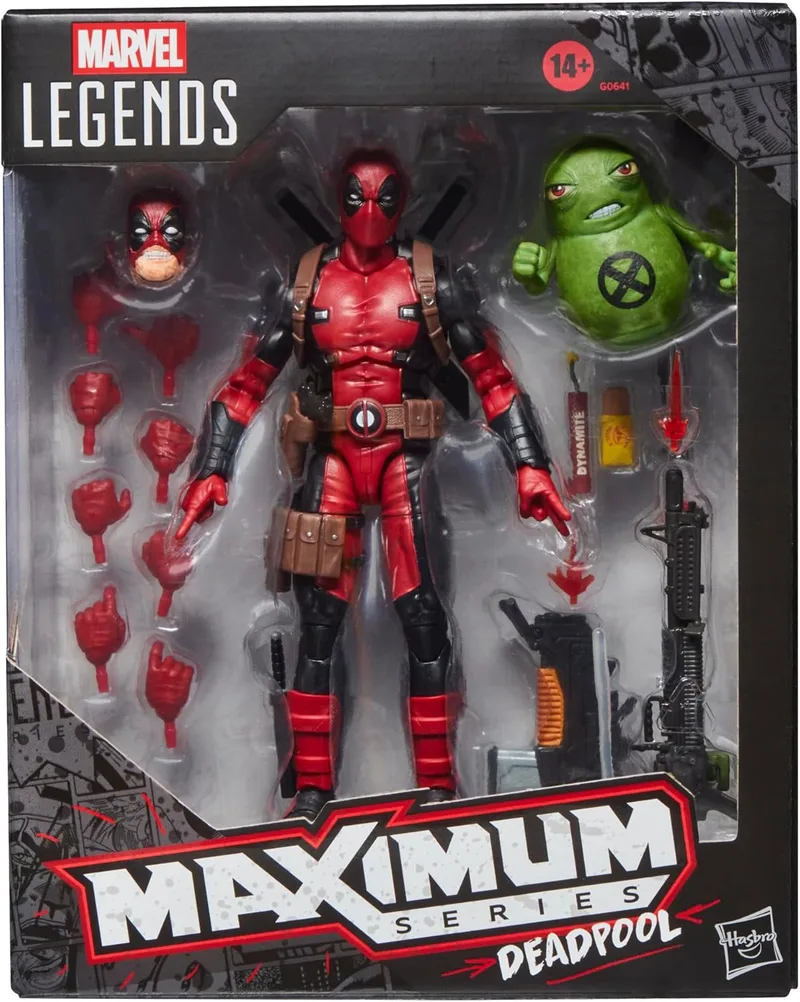 Marvel ▫️ Legends Maximum Series, Figura de ação do Deadpool com o Doop