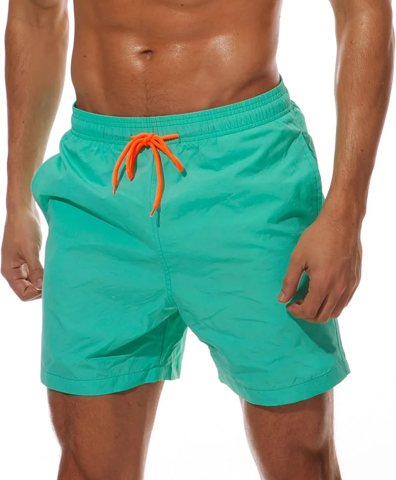 Kfnire ▫️ Fato de banho para homem Fato de banho de secagem rápida para homem Fato de banho para homem Estilo básico para homem