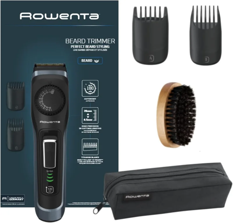 Rowenta ▫️ Forever Sharp Comfort, máquina de cortar cabelo multifunções, TN3804