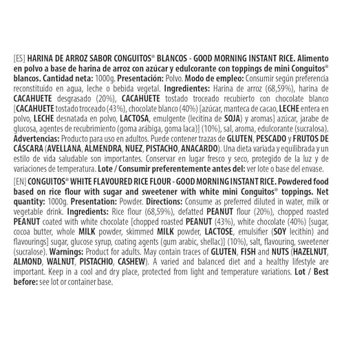 Max Protein ▫️ Creme de Arroz - Creme de Arroz Fitness 1000 g – Fonte de hidratos de carbono da máxima qualidade para o aumento da massa muscular – Ideal para antes e depois do treino – Vegano e sem lactose – Conguitos White 7