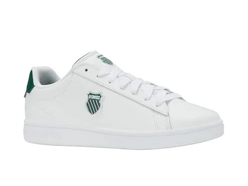 K-Swiss ▫️ Ténis Court Shield II para homem, cor branca, tamanho 39 EU, branco, 39 EU 2