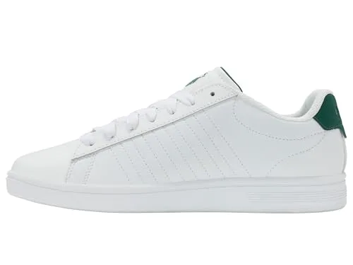 K-Swiss ▫️ Ténis Court Shield II para homem, cor branca, tamanho 39 EU, branco, 39 EU 5