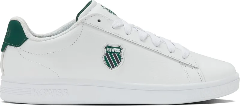 K-Swiss ▫️ Ténis Court Shield II para homem, cor branca, tamanho 39 EU, branco, 39 EU