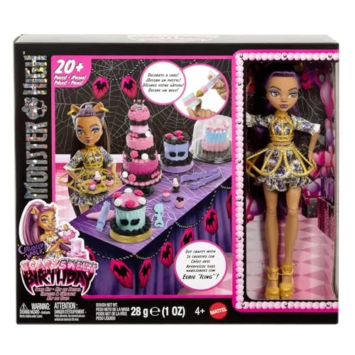 Monster High ▫️ Kit de Aniversário «Scary Sweet» : Bolos com a boneca Clawdeen Wolf 6