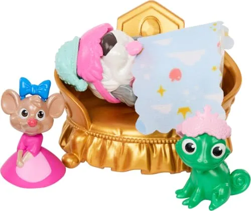 Mattel ▫️ Princesas da Disney Palácio dos Animais de Estimação Conjunto de brincar com 7 zonas de brincar, 3 animais de estimação, mobiliário e 17 acessórios, com mais de 65 cm de altura, inspirado nos filmes, JBF96 5