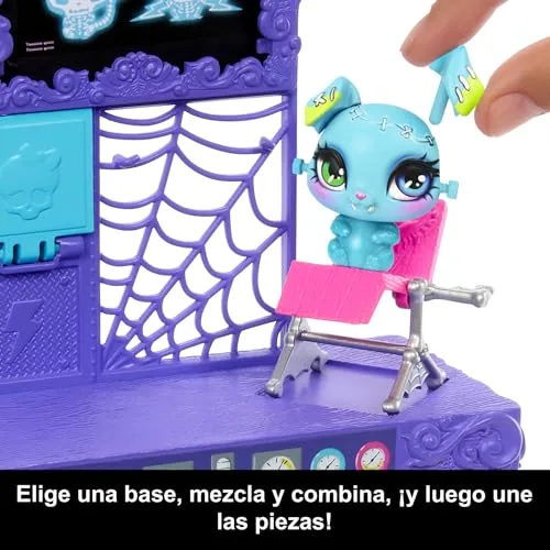 Monster High ▫️ Conjunto de brinquedos Make-A-Monster Pet com a boneca Frankie Stein 2