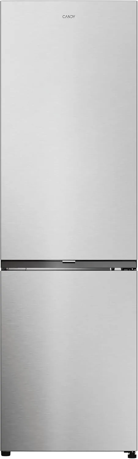 CANDY ▫️ City Fresco 300 CNCQ2T518EX, Frigorífico combinado, 280L, Largura 55cm, Altura 182cm, Total No Frost Circle+, Gaveta para frigorífico e congelador, Controlo interno digital, Iluminação LED, Porta reversível, 37DB, Aço inoxidável, 37DB