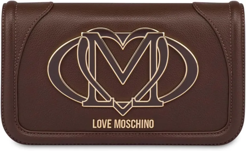 Love Moschino ▫️ JC4010PP1NLG0301, Mala de senhora, cor castanho escuro, modelo único, castanho, tamanho único