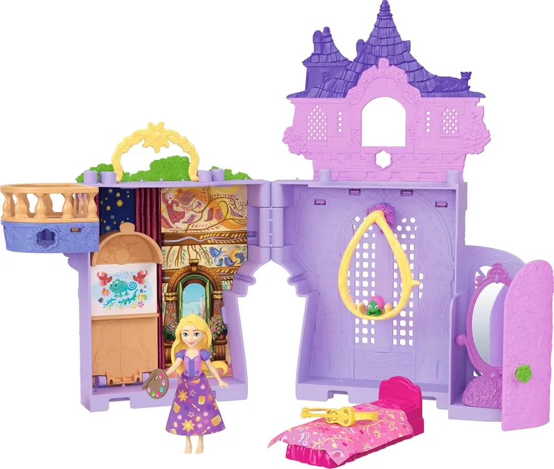 Mattel ▫️ Disney Princess Rapunzel Storytime Stackers Casa de Bonecas