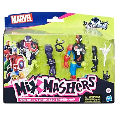 Spider-Man ▫️ Hasbro Marvel SPD MixMashers, Figuras de ação de super-heróis, Brinquedo personalizável, Diversão com os amigos, Ideia de presente para meninos e meninas a partir dos 4 anos 2