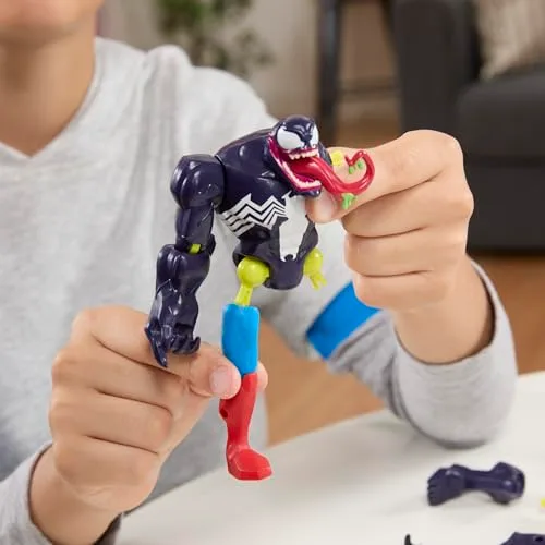 Spider-Man ▫️ Hasbro Marvel SPD MixMashers, Figuras de ação de super-heróis, Brinquedo personalizável, Diversão com os amigos, Ideia de presente para meninos e meninas a partir dos 4 anos 4